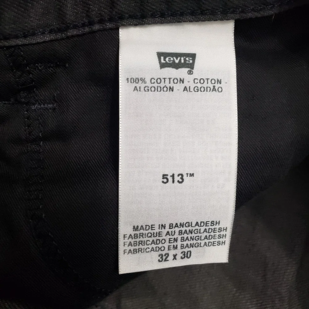 Levi's 513 Jeans Mens 32x30 Gray Slim Stright Stretch